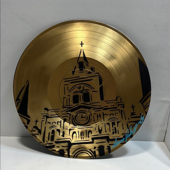 Other - Gold Vinyl Record Art with Church Design by Jason Rodriguez